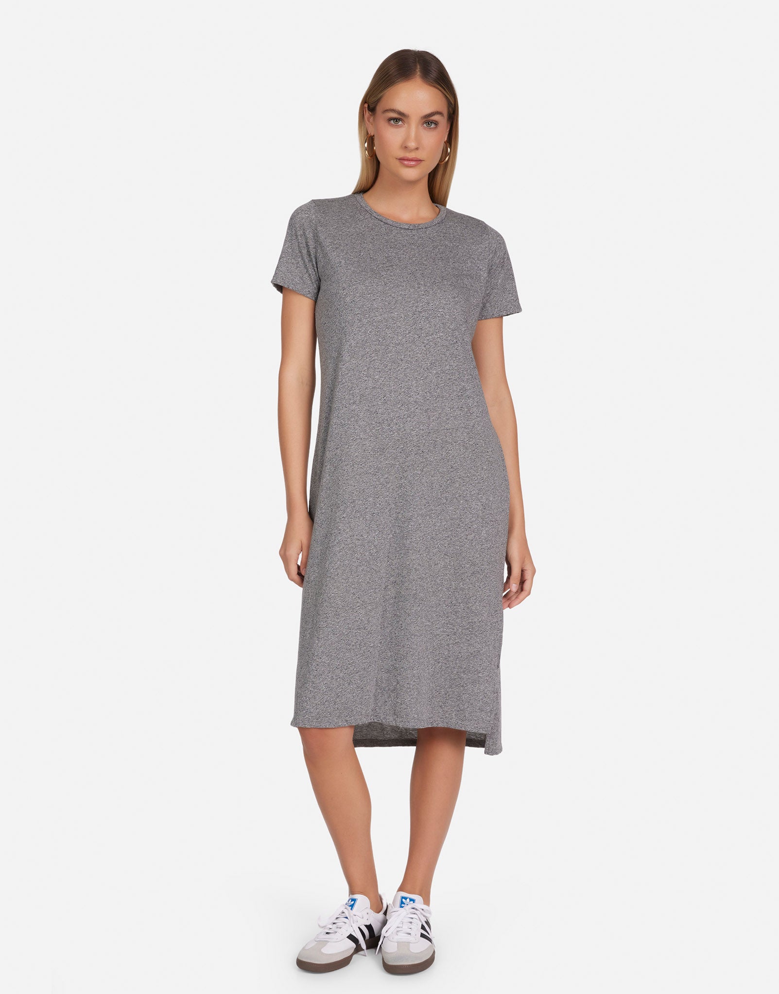 lou & grey softserve slub midi tee dress T-Shirt in Heather Alabama
