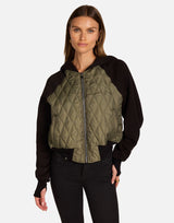 Torran Quilted Jacket Military/Black