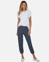 Nate Core Crop Sweatpant Navy