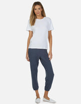Nate Core Crop Sweatpant Navy
