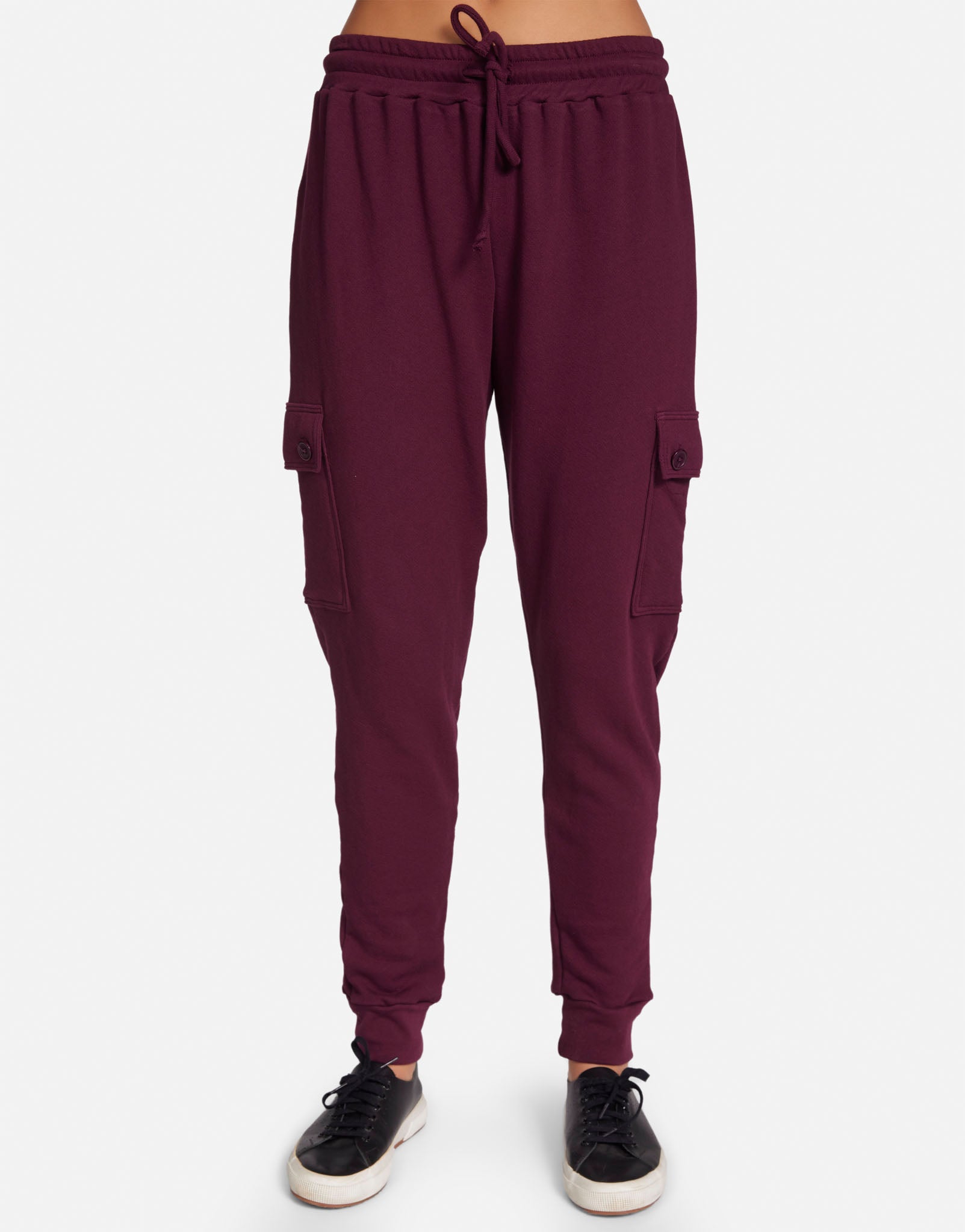 Cargo Pant in Burgundy Tomen by Michael Lauren
