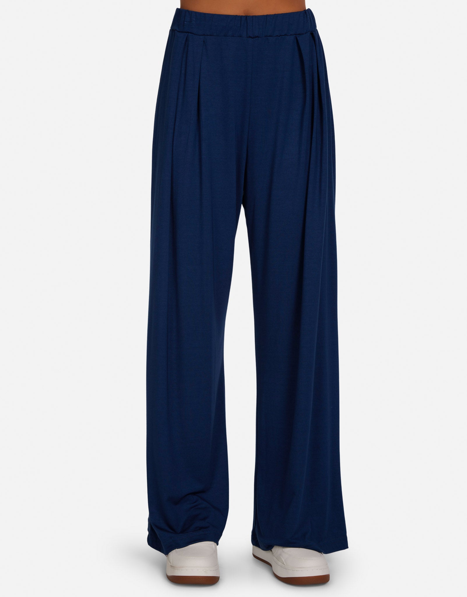 Women's Wide Leg Pleated Pant in Astral Navy | Vox by Michael Lauren