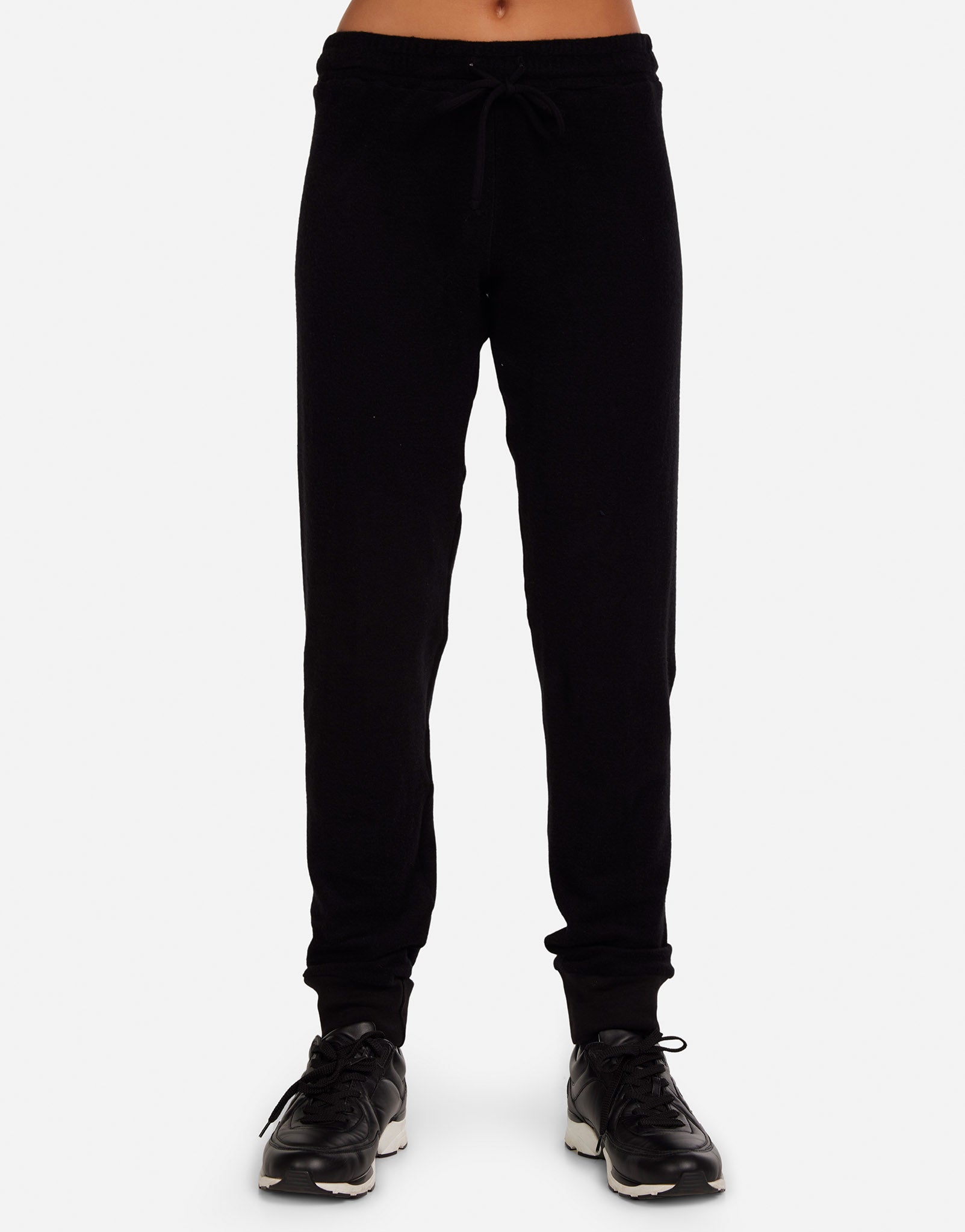 Women's High Waisted Sweatpant in Black | Ona by Michael Lauren