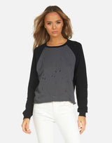Michael Lauren Women's Gallagher LE Onyx Black Raglan