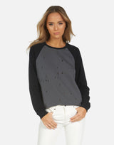 Michael Lauren Women's Gallagher LE Onyx Black Raglan