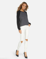 Michael Lauren Women's Gallagher LE Onyx Black Raglan