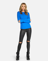 Alick Fitted Tee Cobalt