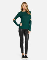 Solomon Fitted Tee Emerald