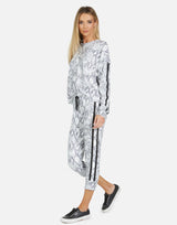 Michael Lauren Women's Brisbane LE Grey Snake Pullover