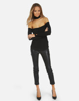 Michael Lauren Women's Eric LE Open Shoulder Top
