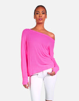 Michael Lauren Women's Kristopher LE Neon Pink Pullover