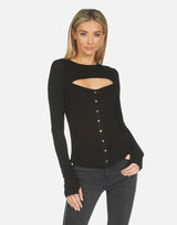 Michael Lauren Women's Manolo Top w/ Snaps