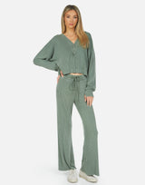 Michael Lauren Women's Bastian Henley Crop Pullover