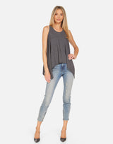 Charcoal Flowy Tank