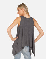 Charcoal Flowy Tank