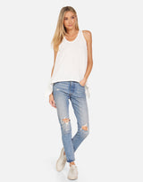 Ivory Flowy Tank