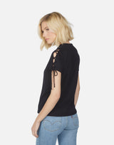 Ryland S/S Lace Up Tee