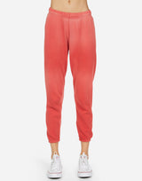 Michael Lauren Women's Nate LE Crop Sweatpant Faded Brick
