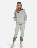 Michael Lauren Women's Melbourne LE Grey Rainbow Sweatpant