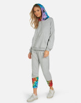 Michael Lauren Women's Melbourne LE Grey Rainbow Sweatpant