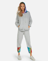 Michael Lauren Women's Melbourne LE Grey Rainbow Sweatpant