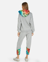 Michael Lauren Women's Melbourne LE Grey Rainbow Sweatpant