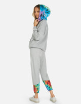 Michael Lauren Women's Melbourne LE Grey Rainbow Sweatpant