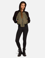 Torran Quilted Jacket Military/Black