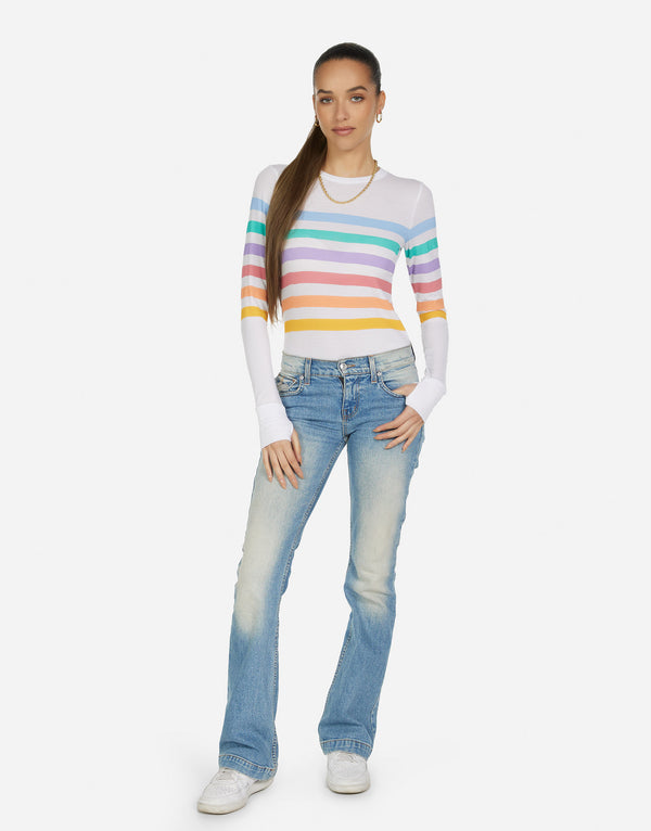 Alick Rainbow Stripe