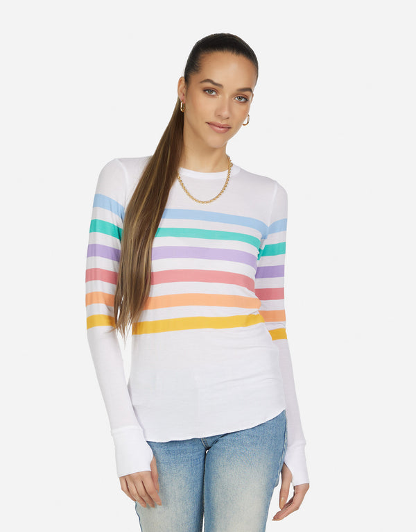 Alick Rainbow Stripe