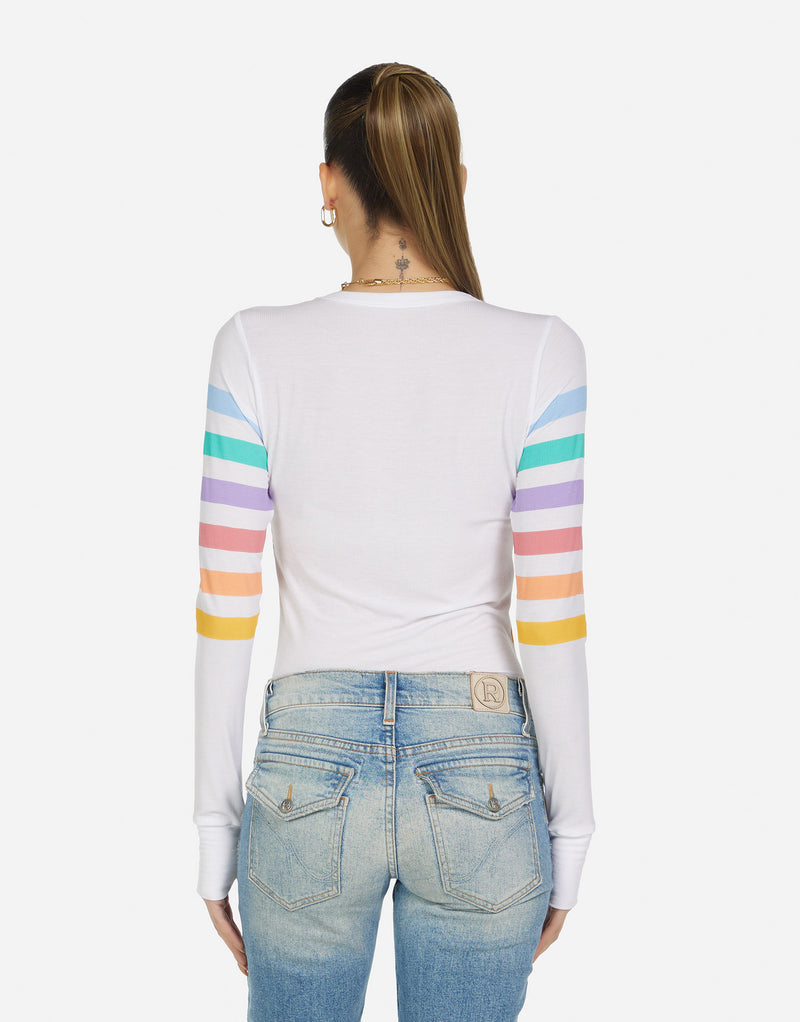Alick Rainbow Stripe