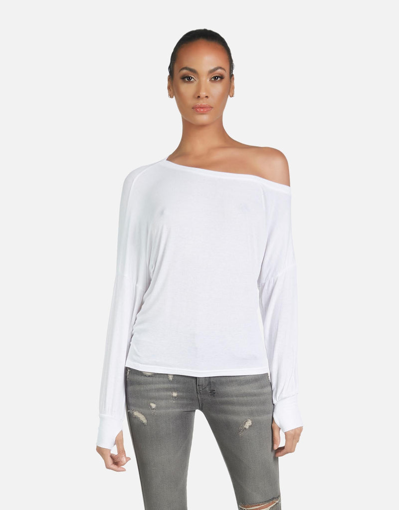 Ribbon Shirred Off Shoulder Top CS403