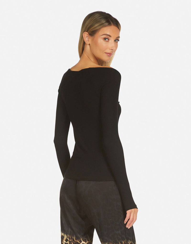 Kiran Sweetheart L/S Top – Michael Lauren