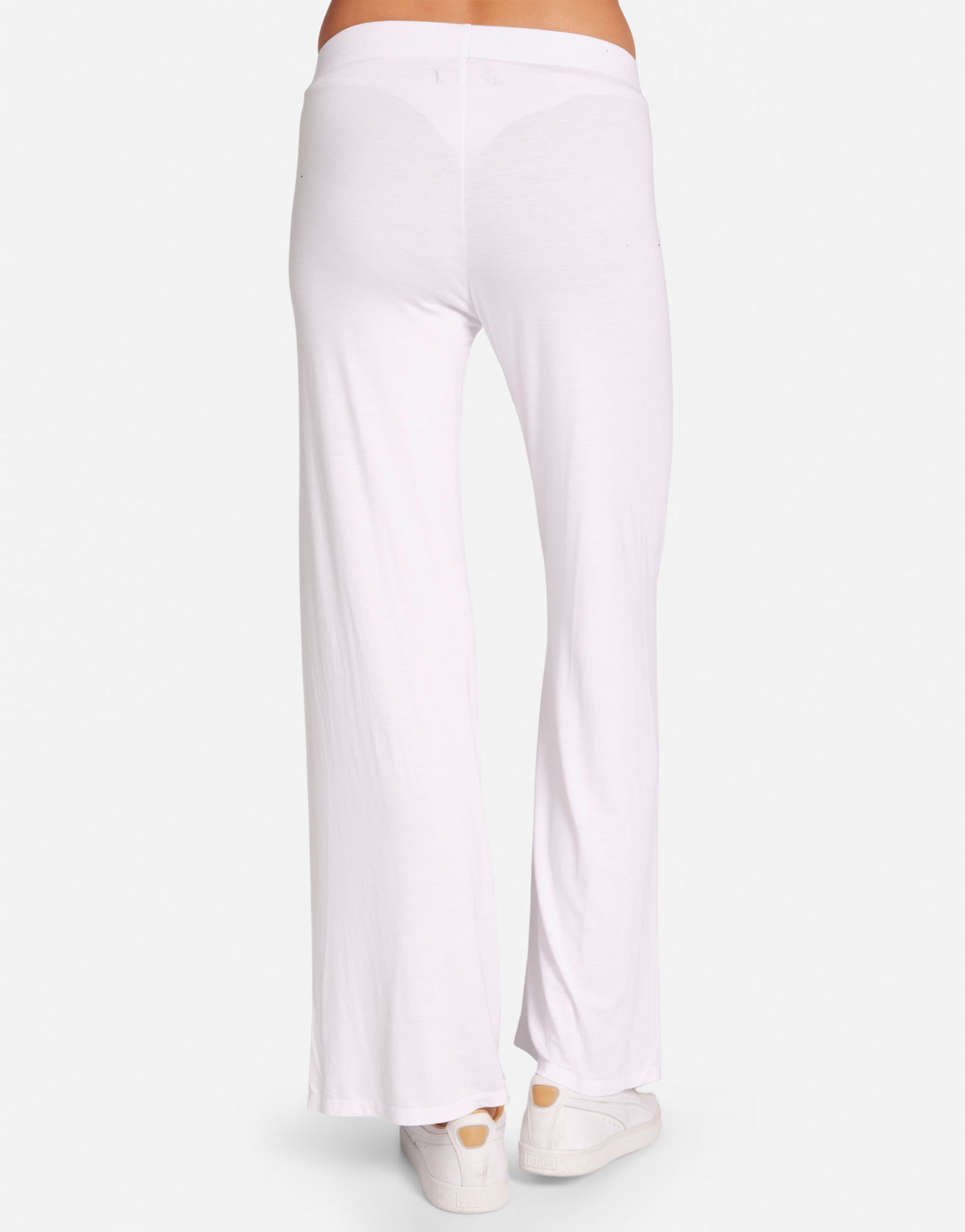 Women's Wide Leg Pant in White | Derby Core by Michael Lauren