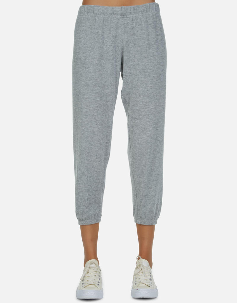 Nate Core Crop Sweatpant Heather Grey