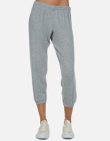 Nate Core Crop Sweatpant Heather Grey