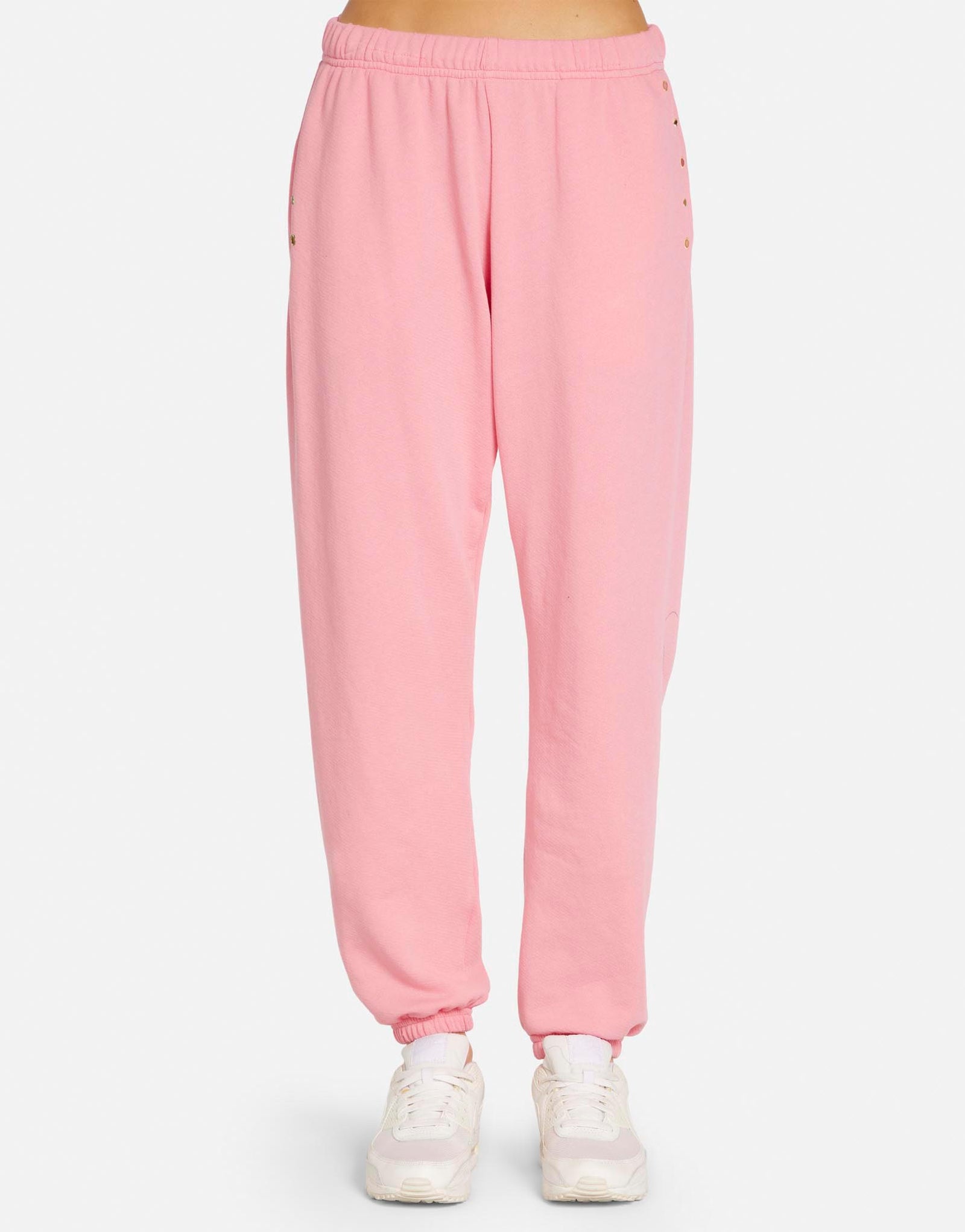 ★Binary01☆Dion Belt Frill Sweatpants Women's Sweatpants w/ Eyelets Bazooka | Viper by Michael Lauren