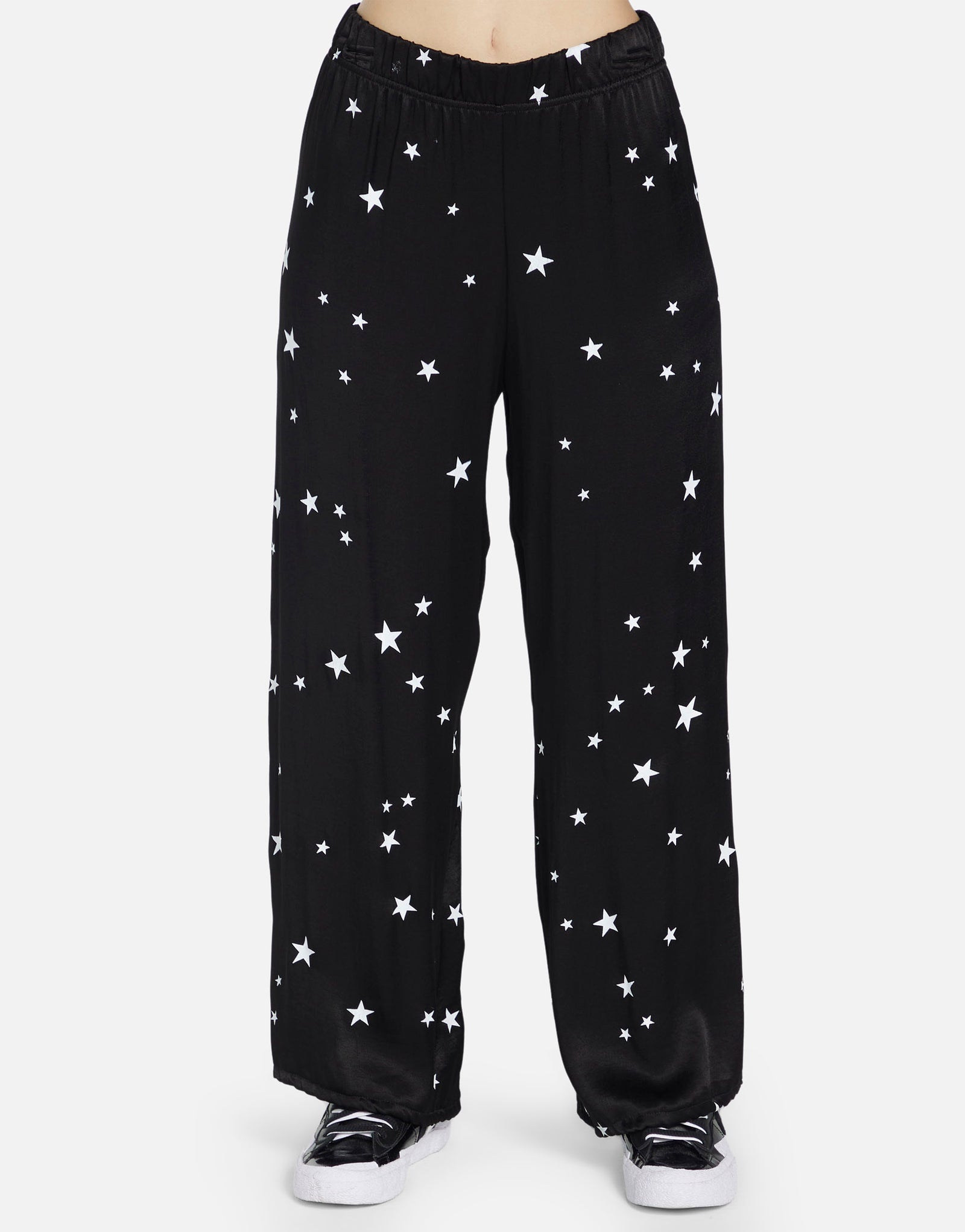 Wide Leg Pant Stars in Black/ White | Theoden by Michael Lauren