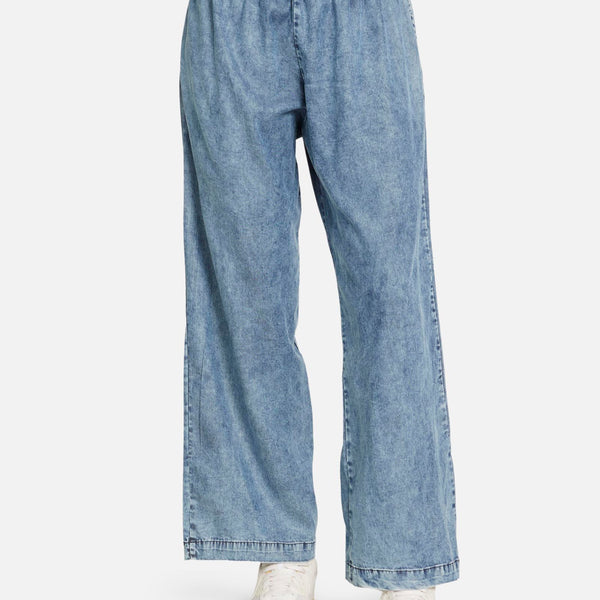 Wide Leg pant in Acid Denim | Mabel by Michael Lauren