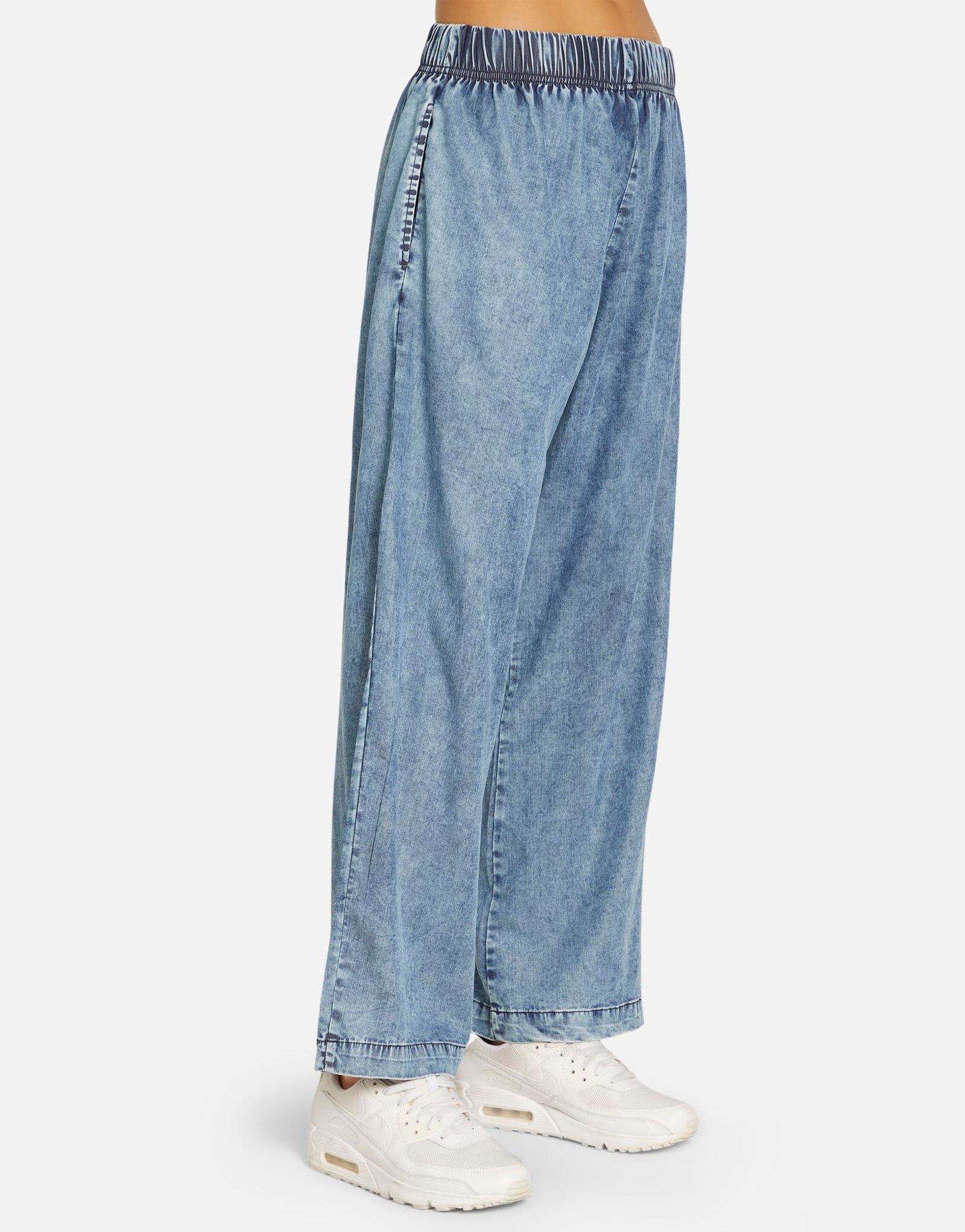 Wide Leg pant in Acid Denim | Mabel by Michael Lauren