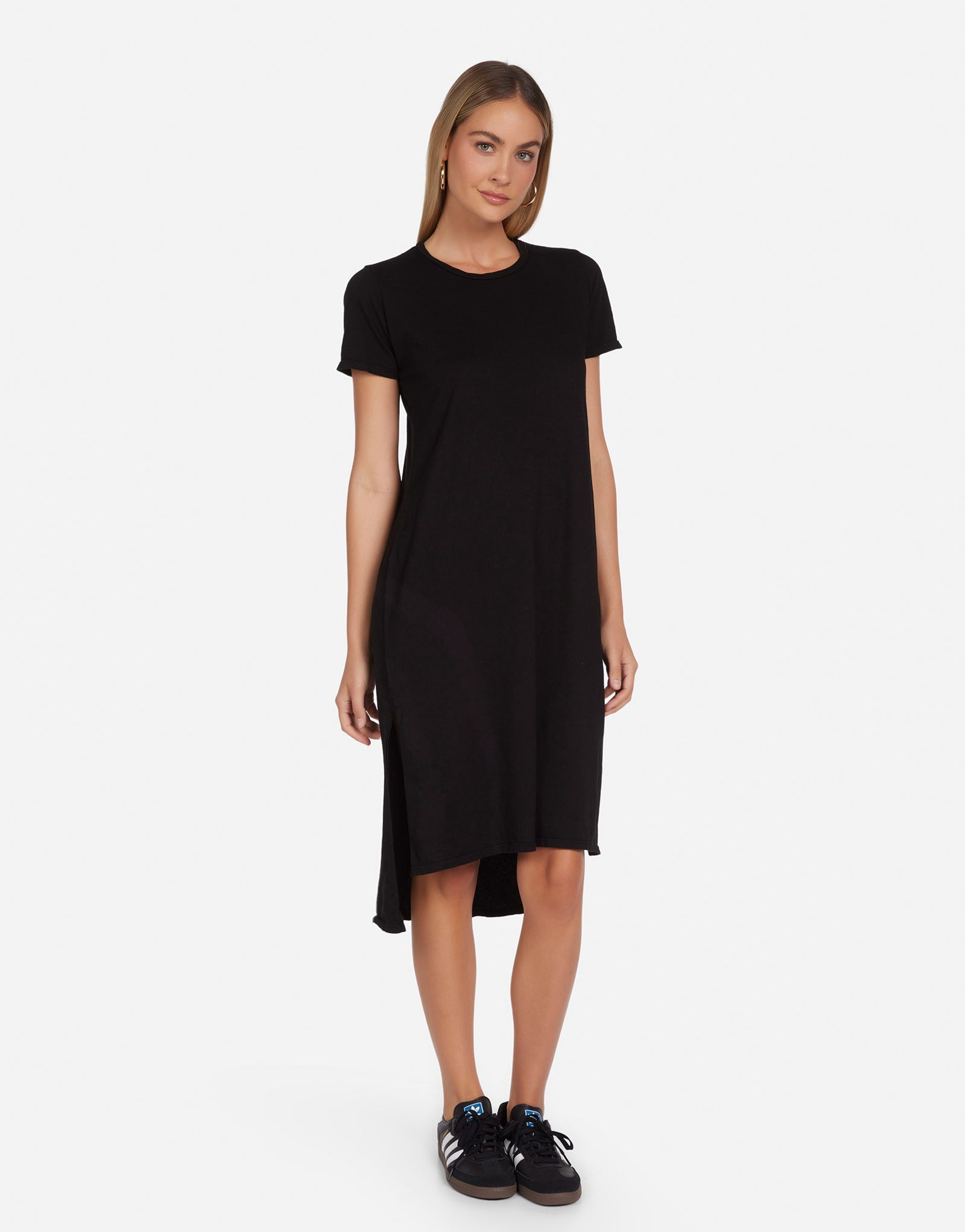 michael lauren t shirt dress Michael Lauren Burman Oversized T-Shirt Dress in Dark Water