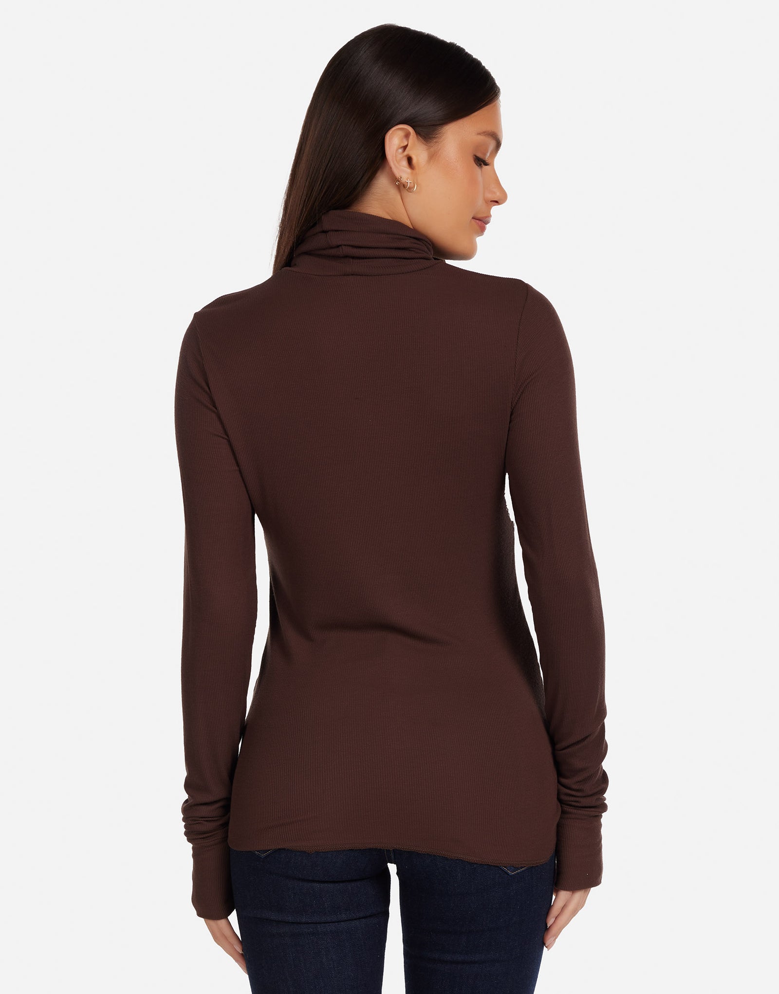 PLEATS PLEASE トップス　長袖　ハイネック　ダークブラウン PLEATS PLEASE ISSEY MIYAKE - PLEATS PLEASE(プリーツプリーズ) 長袖