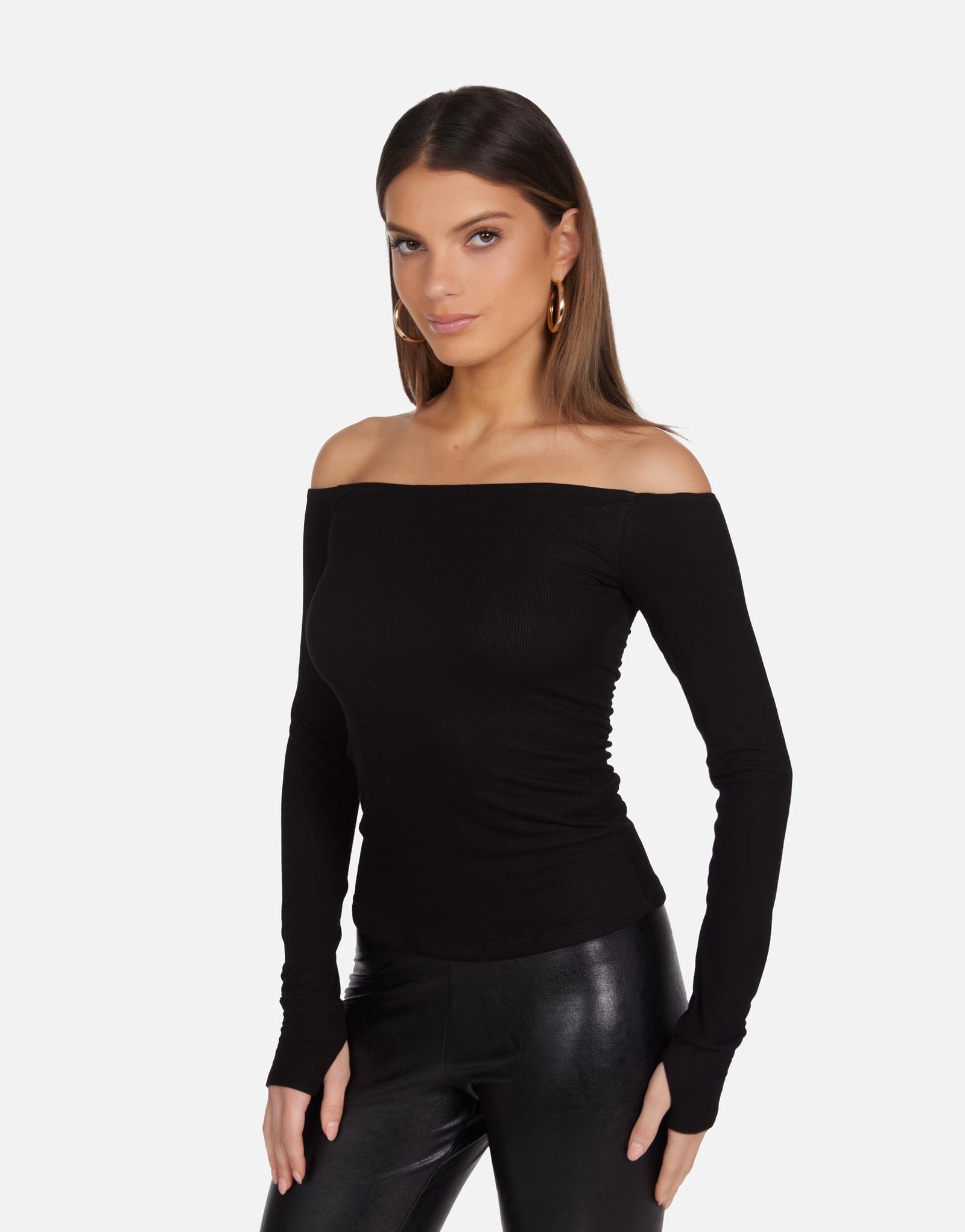 MYNEマイネ SHOULDER RIBBON TOPS/BLACK In My Moment One Shoulder Top - Black | Fashion Nova