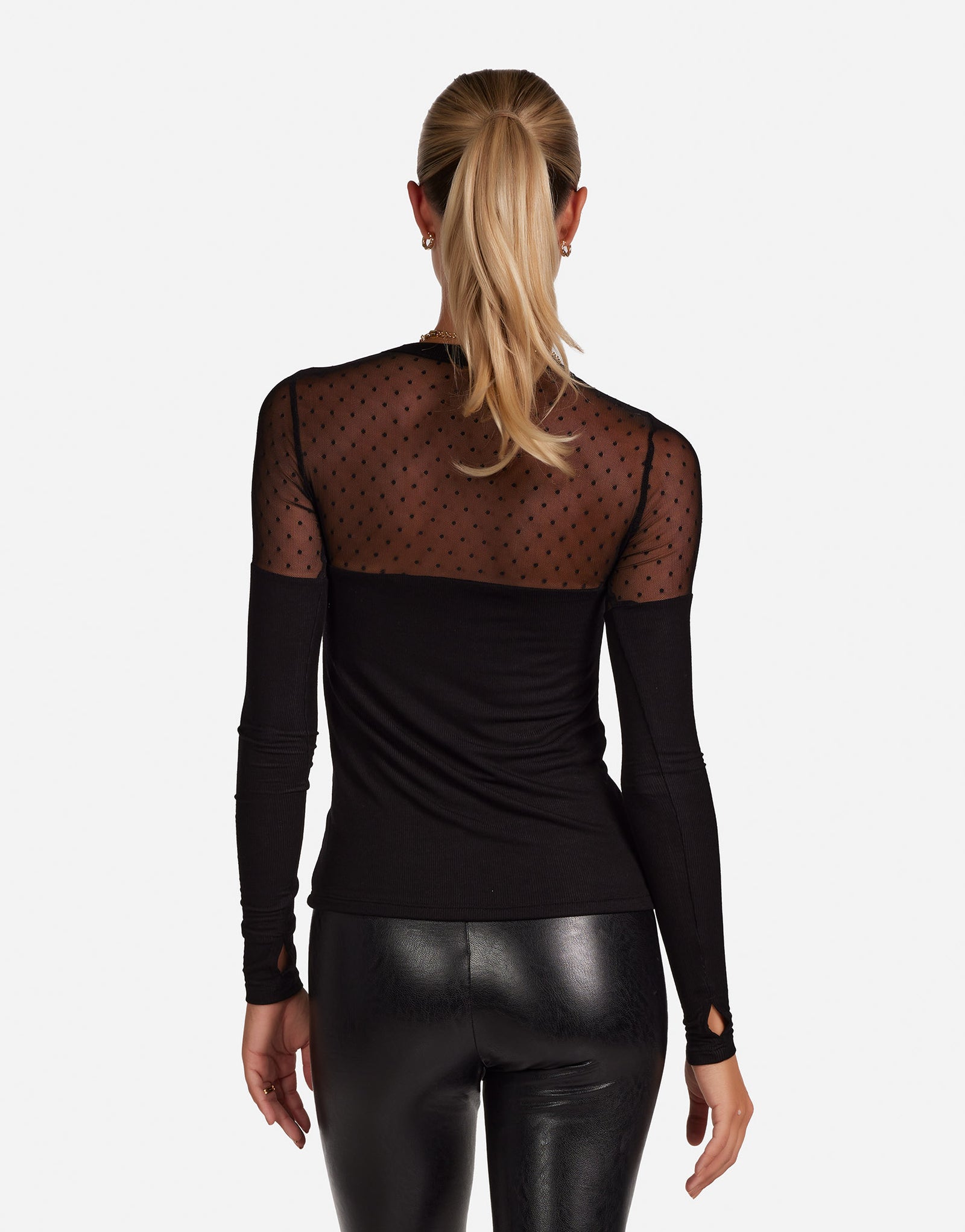 louren shoulder cut over blouse ローレン Levon L/S Top w/ Shoulder Cutout – Michael Lauren