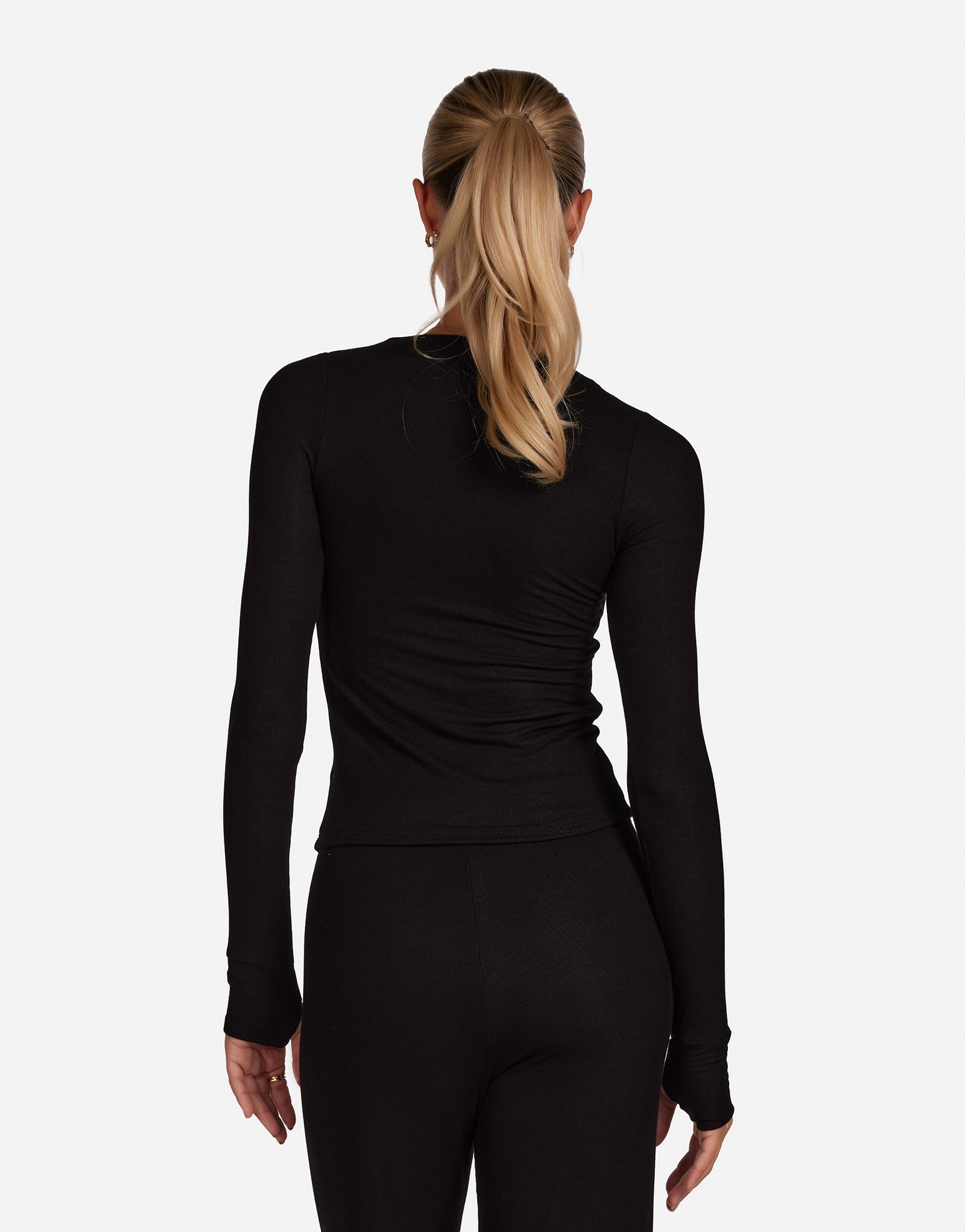 Women's Scoop Neck w/ Cutouts in Black | Stanfield by Michael Lauren