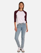 Katya White/Burgundy