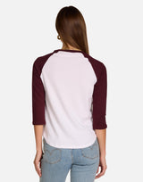Katya White/Burgundy