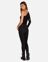 Evans L/S Asymmetrical Top w/ Mesh