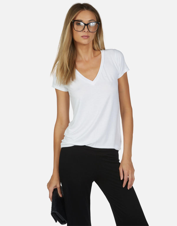 Michael Lauren Women's Kendrick Core Fitted Tee