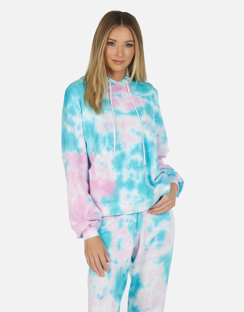 Michael Lauren Women's Gower LE Tie Dye Crop Hoodie